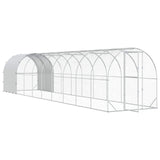 Chicken Coop Silver 1000 x 200 x 200 cm Galvanised Steel