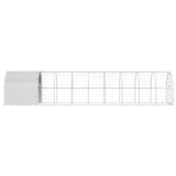 Chicken Coop Silver 1000 x 200 x 200 cm Galvanised Steel