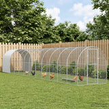 Chicken Coop Silver 1200 x 200 x 200 cm Galvanised Steel