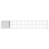 Chicken Coop Silver 1200 x 200 x 200 cm Galvanised Steel