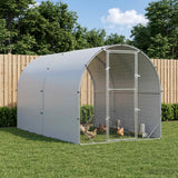 Chicken Coop Silver 400 x 200 x 200 cm Galvanised Steel