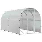 Chicken Coop Silver 400 x 200 x 200 cm Galvanised Steel, image 2