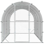 Chicken Coop Silver 400 x 200 x 200 cm Galvanised Steel, image 4