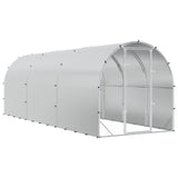 Chicken Coop Silver 600 x 200 x 200 cm Galvanised Steel