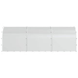 Chicken Coop Silver 600 x 200 x 200 cm Galvanised Steel - 45-Degree Angle