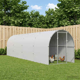 Chicken Coop Silver 800 x 200 x 200 cm Galvanised Steel