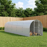 Chicken Coop Silver 1000 x 200 x 200 cm Galvanised Steel