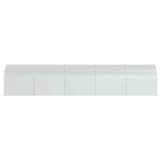 Chicken Coop Silver 1000 x 200 x 200 cm Galvanised Steel