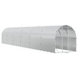 Chicken Coop Silver 1200 x 200 x 200 cm Galvanised Steel