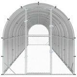 Chicken Coop Silver 1200 x 200 x 200 cm Galvanised Steel