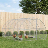 Chicken Coop Silver 400 x 300 x 200 cm Galvanised Steel