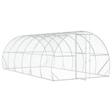 Chicken Coop Silver 600 x 300 x 200 cm Galvanised Steel - Side View