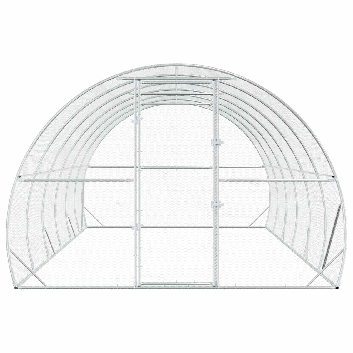 Chicken Coop Silver 600 x 300 x 200 cm Galvanised Steel