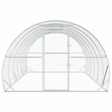 Chicken Coop Silver 600 x 300 x 200 cm Galvanised Steel - Top-Down View