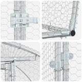 Chicken Coop Silver 800 x 300 x 200 cm Galvanised Steel