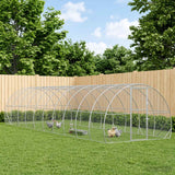 Chicken Coop Silver 1000 x 300 x 200 cm Galvanised Steel