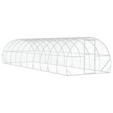 Chicken Coop Silver 1000 x 300 x 200 cm Galvanised Steel