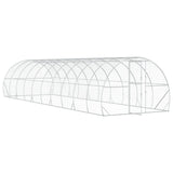 Chicken Coop Silver 1000 x 300 x 200 cm Galvanised Steel