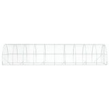Chicken Coop Silver 1000 x 300 x 200 cm Galvanised Steel - 45-Degree Angle