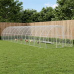 Chicken Coop Silver 1200 x 300 x 200 cm Galvanised Steel