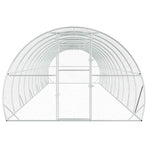 Chicken Coop Silver 1200 x 300 x 200 cm Galvanised Steel