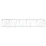 Chicken Coop Silver 1200 x 300 x 200 cm Galvanised Steel