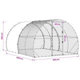 Chicken Coop Silver 400 x 300 x 200 cm Galvanised Steel - Extra Image