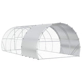 Chicken Coop Silver 600 x 300 x 200 cm Galvanised Steel