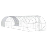 Chicken Coop Silver 1000 x 300 x 200 cm Galvanised Steel