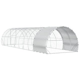 Chicken Coop Silver 1000 x 300 x 200 cm Galvanised Steel