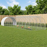 Chicken Coop Silver 1200 x 300 x 200 cm Galvanised Steel
