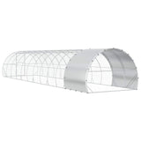 Chicken Coop Silver 1200 x 300 x 200 cm Galvanised Steel
