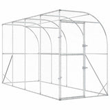 Against Wall Chicken Coop Silver 600 x 150 x 215 cm