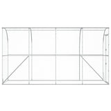 Against Wall Chicken Coop Silver 600 x 150 x 215 cm