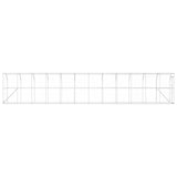 Against Wall Chicken Coop Silver 600 x 150 x 215 cm