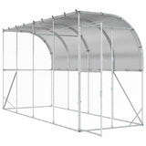 Against Wall Chicken Coop Silver 600 x 150 x 215 cm