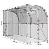 Against Wall Chicken Coop Silver 600 x 150 x 215 cm