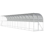 Against Wall Chicken Coop Silver 600 x 150 x 215 cm