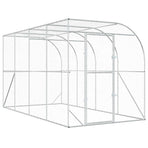 Against Wall Chicken Coop Silver 600 x 150 x 215 cm, image 2