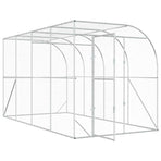 Against Wall Chicken Coop Silver 600 x 150 x 215 cm, image 3