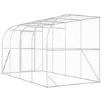 Against Wall Chicken Coop Silver 600 x 150 x 215 cm, image 6