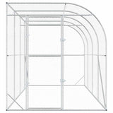 Against Wall Chicken Coop Silver 600 x 150 x 215 cm