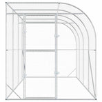 Against Wall Chicken Coop Silver 600 x 150 x 215 cm, image 4
