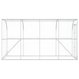 Against Wall Chicken Coop Silver 600 x 150 x 215 cm