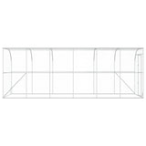 Against Wall Chicken Coop Silver 600 x 150 x 215 cm
