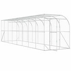 Against Wall Chicken Coop Silver 600 x 150 x 215 cm, image 3