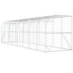 Against Wall Chicken Coop Silver 600 x 150 x 215 cm, image 6