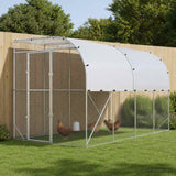Against Wall Chicken Coop Silver 600 x 150 x 215 cm