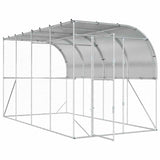 Against Wall Chicken Coop Silver 600 x 150 x 215 cm