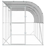 Against Wall Chicken Coop Silver 600 x 150 x 215 cm